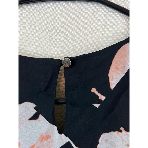 NWT Calvin Klein Black Floral Tank Top Size XL - Picture 3 of 4